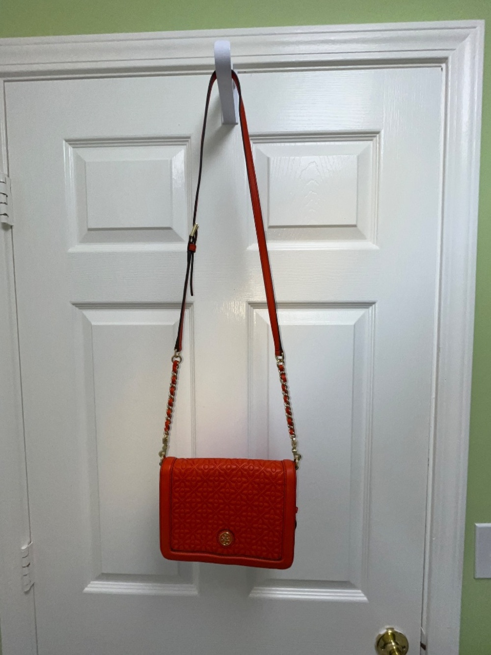 Women's Tory Burch Coral Red Crossbody Bag